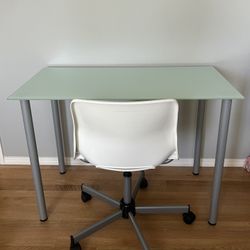 Ikea Glass desk & Chair