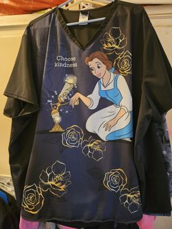 Disney And Halloween Scrub Tops