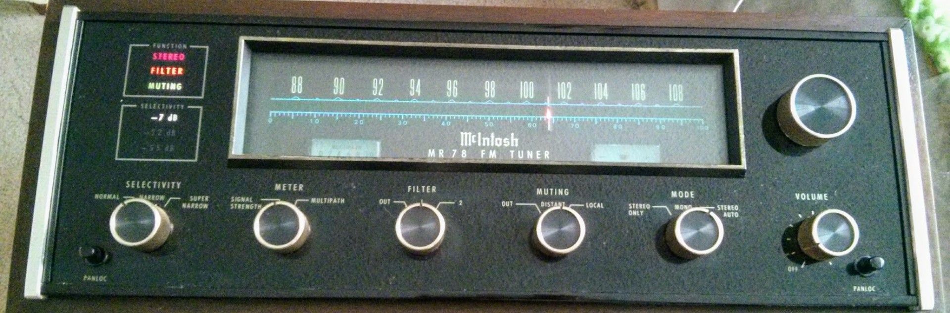 McIntosh Mr78, Mr-78 Stereo Fm Tuner In Seattle