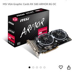 MSI VGA Graphic Cards RX 580 ARMOR 8G OC