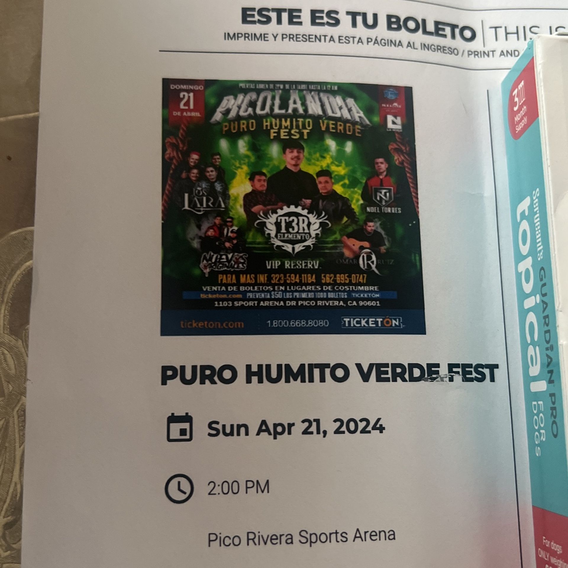 2 Tickets For Picolandia