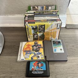 Video game lot Xbox, PlayStation, NES, sega