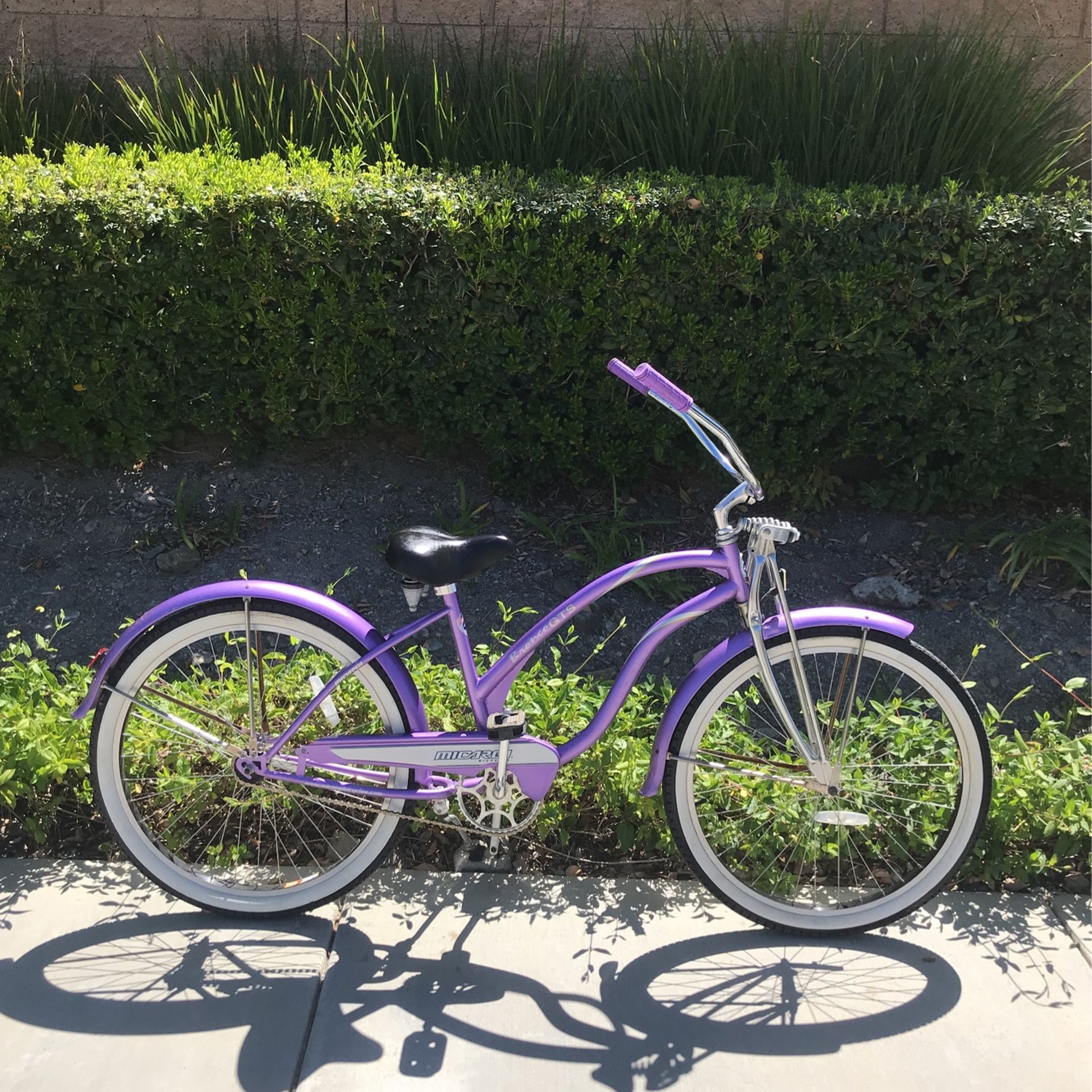 26” Micargi Bronco GTS Ladies Lavander Beach Cruiser
