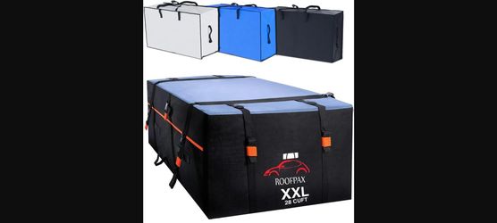 RoofPax XXL 28 CuFt Rooftop Cargo Carrier Bag - 100% Waterproof, Fits With or Without Roof Rack
