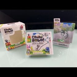 Nintendo 3DS Chibi Robo Chibirobo Amiibo Bundle Set Sealed New