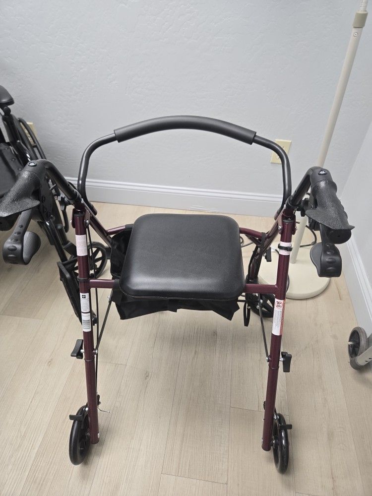 Walker With Seat