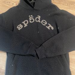 Sp5der Vvs Black Hoodie
