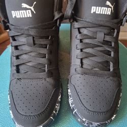 Black Puma Kids Shoes