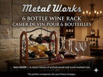 6 Bottle Wine Rack