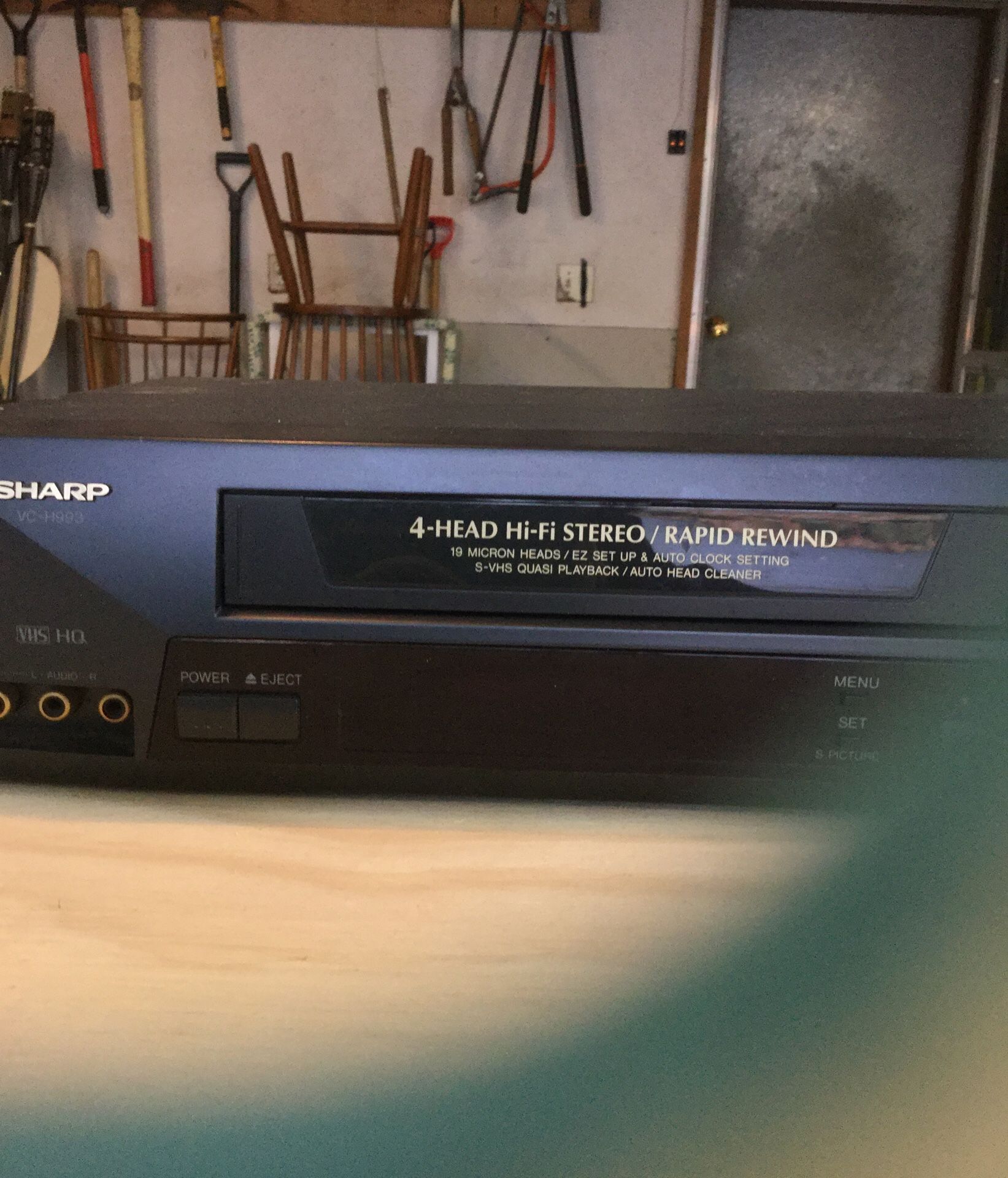 Sharp VHS tape player