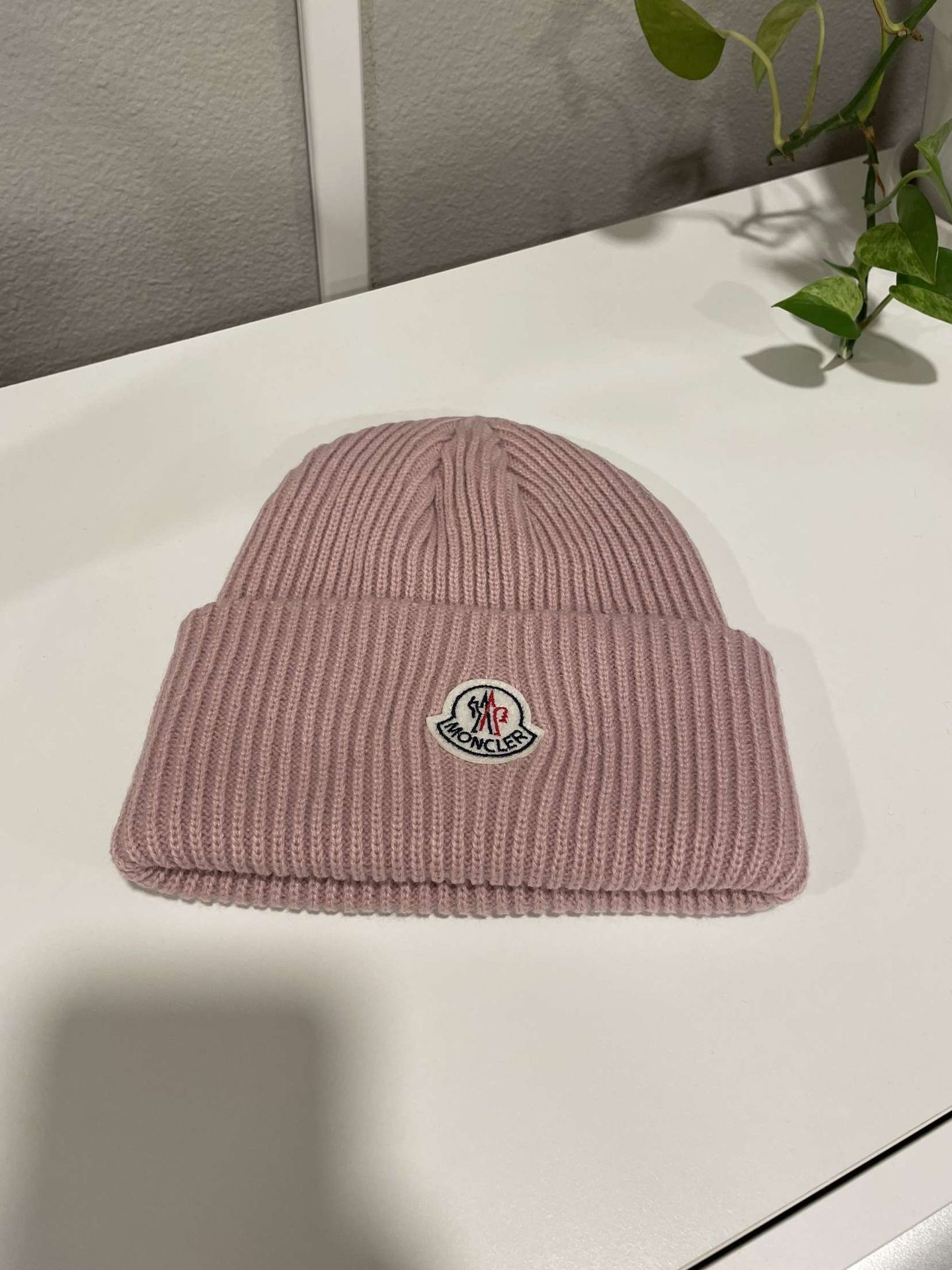 Pink Moncler Beanie