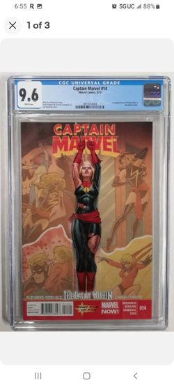 🔥CAPTAIN MARVEL #14 CGC 9.6 MARVEL COMICS 1ST APPEARANCE OF KAMALA KHAN 2012 DISNEY PLUS
