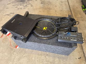 Kicker Subwoofer, Alpine Amp & AudioControl LOC Bundle