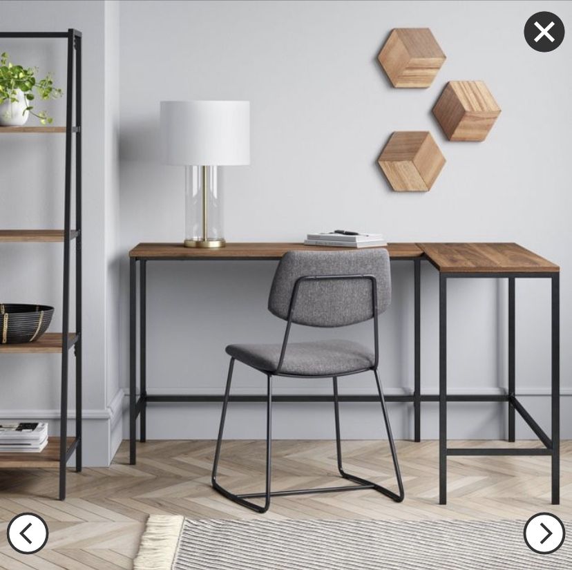 Loring Wood L Shaped Writing Desk Project 62™ - Main Image