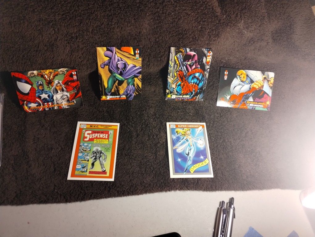 6 Marvel Card Lot