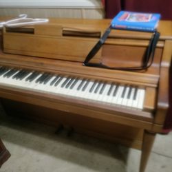Wooden piano used