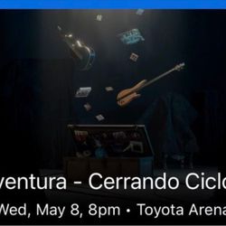 4 Tickets To Aventura Concert Is Available May/8