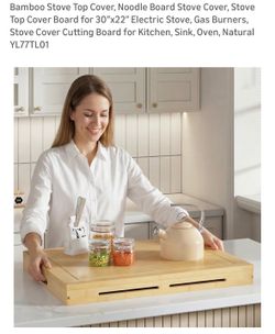 Brand new Noodle board bamboo stove top cover
