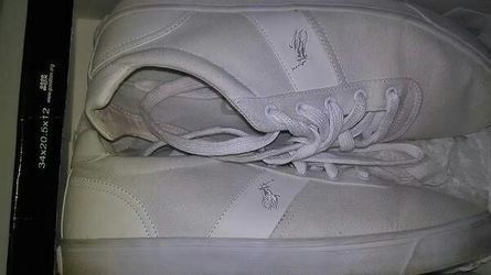 Mens polo white shoes size 12