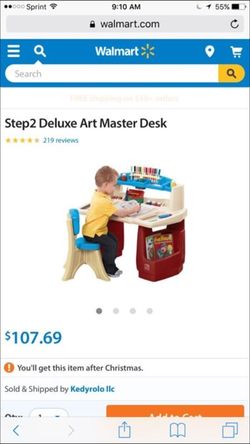 Brand New In Box - Step 2 deluxe art master desk with splat mat