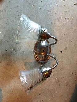 Two sets of wall lights media room lights