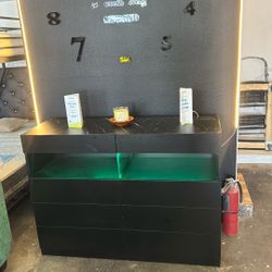 Tv Stan Black Con Luces 