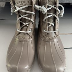 SPERRY SALTWATER SHIMMER RAIN BOOTS Woman’s Size 7