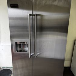 VIKING 48”WIDE BUILT IN SIDE BY SIDE REFRIGERATOR 