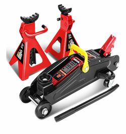 Floor jack with stand 2 ton