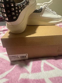 Steve Madden Glimmer-S Studded Sneakers Size 6