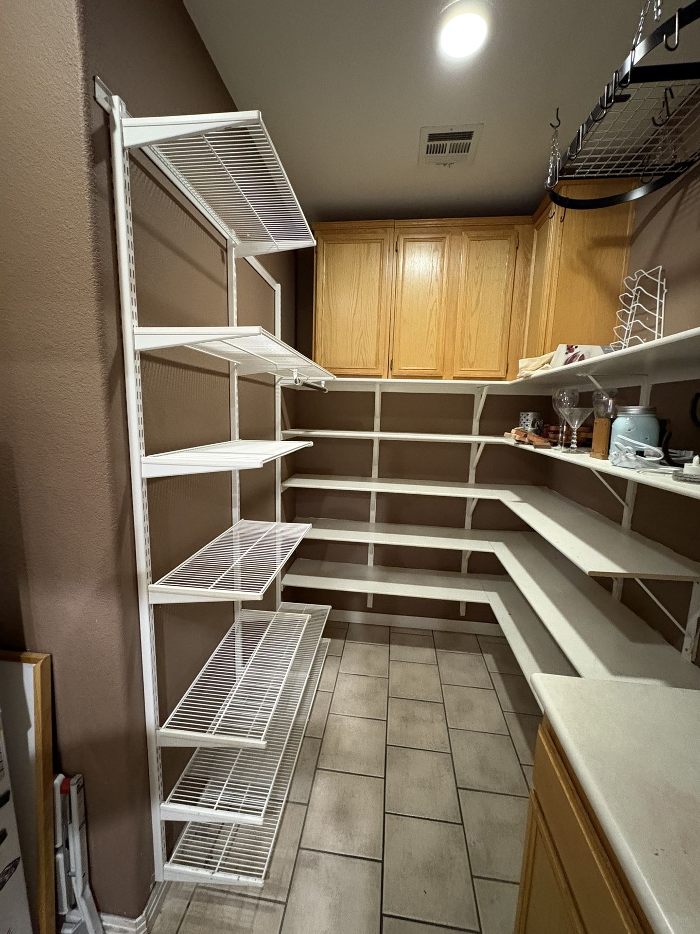 Large Closet Wire Shelving System with Rails and Brackets for Sale in