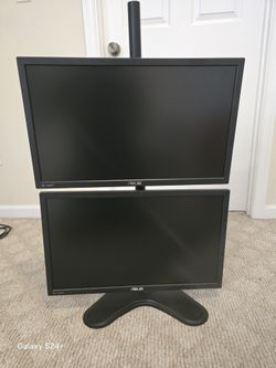Dual Bertical Asus PC Minitors