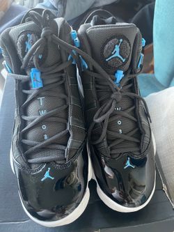 Jordan 6 Rings Anthracite / University Blue — Men's Size 11.5 — Worn Twice — Original Box