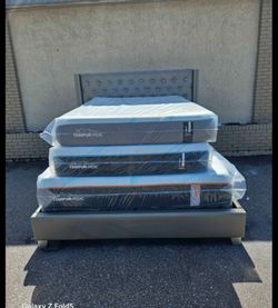 Brand new king size plush pro Adapt firm Mattresses in plastic