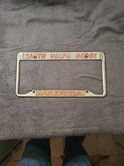 Vintage License Plate Holder