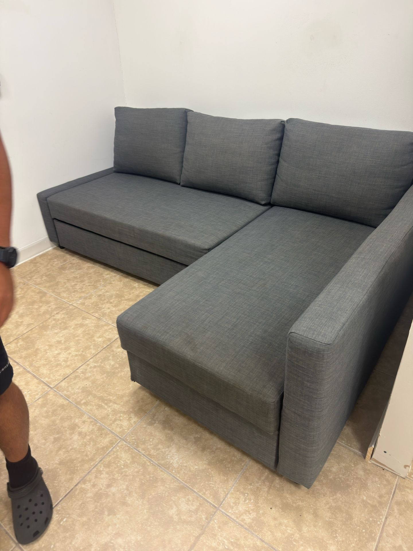 Grey L Couch Great Shape