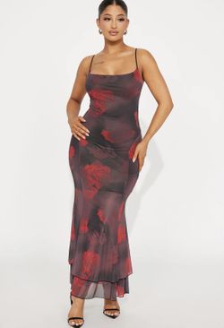 Mesh Maxi Dress Fashion Nova