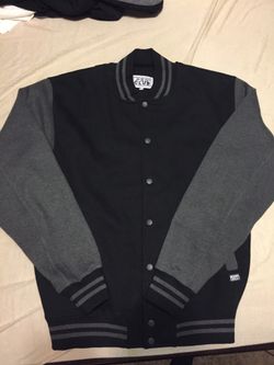 Pro club baseball jacket charcoal/black size:L