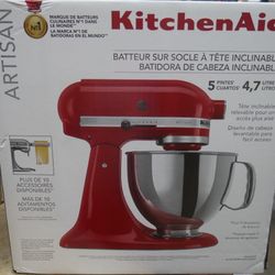 KitchenAid KSM150PSER Artisan Tilt-Head Stand Mixer - Empire Red  NEW