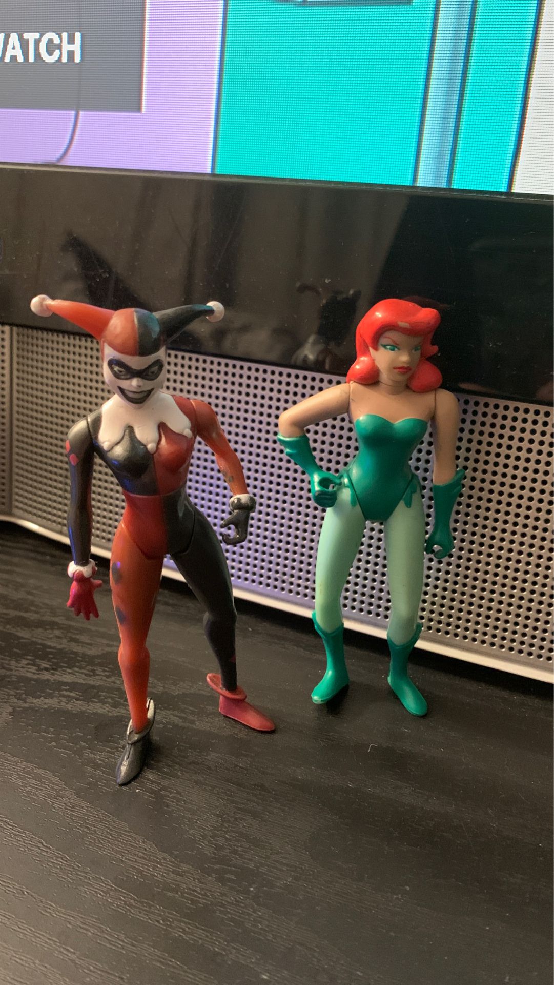 Harley Quinn and Poison Ivy action figures