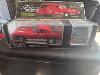 Rare New Bright 1963 Remote Control Red Corvette Stingray Tested And Works!