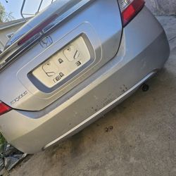 Trunk  With SI Spoiler Wing For2006 2011 Honda Civic Coupe 2 Doors Silver Color in Great Condition 