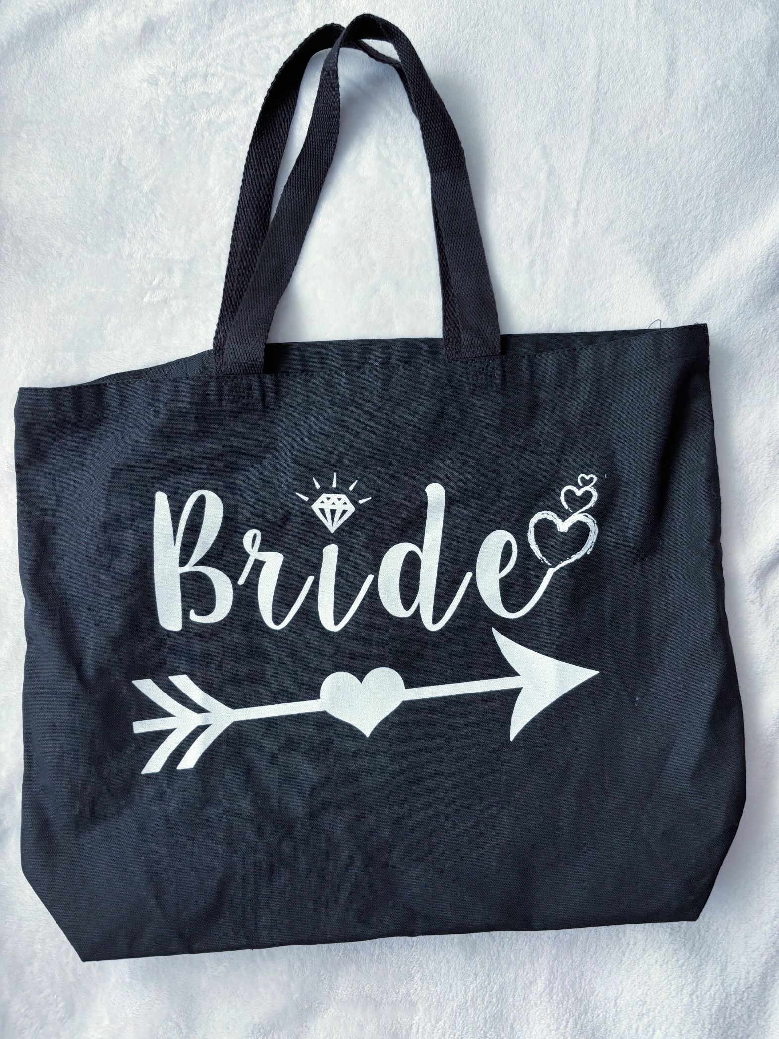 ✨BRIDAL BAG BLACK BRIDE BAG BRIDE TOTE BRIDAL SHOWER GIFT FOR BRIDE✨