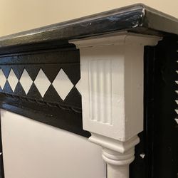 Antique Fireplace Mantle / Headboard 