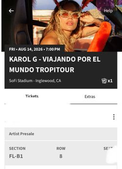 Karol G ticket