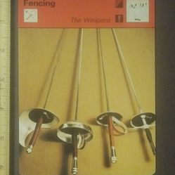 1977 Sportscaster The Weapons Saber Epee French Foil Italian Foil Fencing Large Over-Sized Card Vintage Collectible Japan 