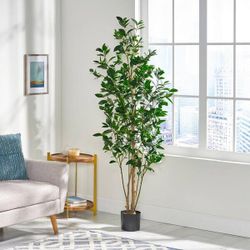 Bolivar 6 ft. Green Artificial Laurel Tree