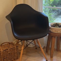 Mid Century Accent Chair Black Eames Arm Chair 