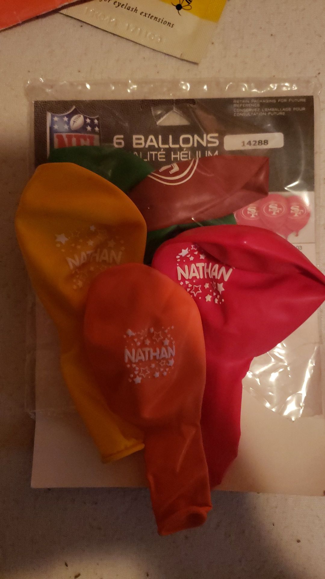 Nathan name balloons
