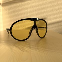 Yellow Lense, Black Frame Sunglasses 